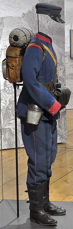 Bayerischer Infanterist im Feld 1866