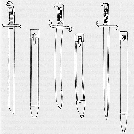 Seitengewehre der Preußischen Infanterie