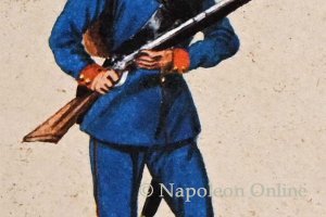 Infanterie 1848 - 15. Regiment König Johann von Sachsen, Soldat des 3. Bataillons