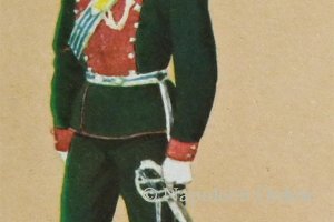 Kavallerie 1854 - 6. Chevaulegers-Regiment Herzog von Leuchtenberg, Lieutenant in Gala zu Pferd