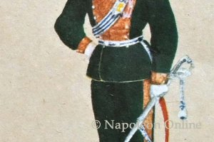 Kavallerie 1868 - 2. Chevaulegers-Regiment Taxis, Oberlieutenant in Gala-Uniform zu Fuß