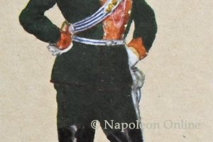 Kavallerie 1864 - Ulanen, Major in Gala-Uniform zu Pferd
