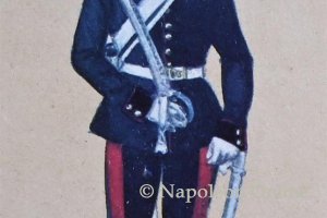 Artillerie 1848 - 3. Reitendes Regiment Königin Marie, Bombardier in Gala-Uniform zu Fuß