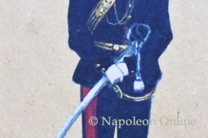 Artillerie 1868 - Offizier in Gala-Uniform zu Fuß