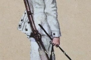 Pionierwesen 1859 - Genie-Regiment, Soldat im Arbeitsanzug