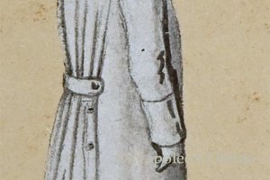 Leibgarde 1852 - Hartschiere, Soldat im Mantel