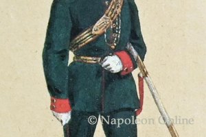 Gendarmerie 1848 - Lieutenant in Gala-Uniform