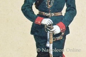Gendarmerie 1848 - Oberlieutenant in Dienstuniform