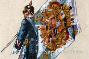 Hessen-Darmstadt Infanterie 1870 - Fahnenträger vom 1. Infanterie-Regiment