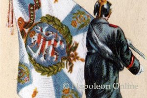 Hessen-Darmstadt Infanterie 1870 - Fahnenträger vom 4. Infanterie-Regiment