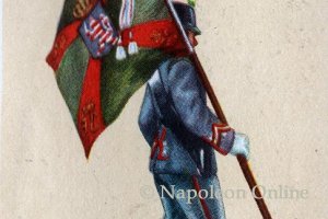 Hessen-Darmstadt Infanterie 1870 - Fahnenträger vom 1. Jäger-Bataillon