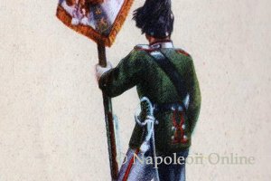 Hessen-Darmstadt Kavallerie 1870 - Standartenträger vom 2. Reiter-Regiment