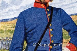 Sachsen Infanterie 1866 - Offizier der 1. Infanterie-Brigade