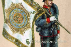 Sachsen Infanterie 1867 - Fahnenträger vom Infanterie-Regiment König Wilhelm II. von Württemberg