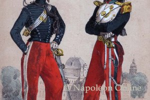 Offizier der Jäger zu Pferd und Offizier des 3. Dragoner-Regiments