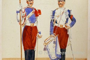 Kaisergarde - Lanciers (Soldat und Trompeter in Großer Uniform)