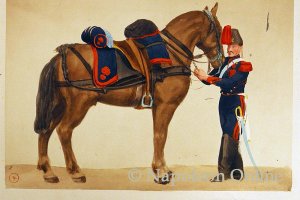 Artillerie - Artillerie zu Pferd (Fahrer und Zugpferd)