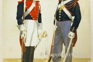 Garde von Paris (Gardist zu Pferd in Uniform zu Pferd und zu Fuß)