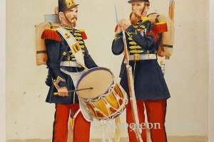 Kaisergarde - Voltigeure (Voltigeur und Trommler in Großer Uniform)